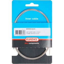 Elvedes indvendigt gearkabel i rustfrit st�l, glat nippel 4x4