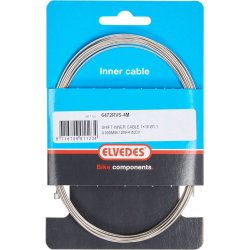 Elvedes inderkabel rustfrit stl 4m nippel 4x4