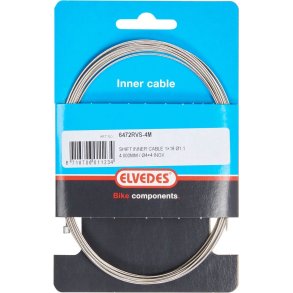 Elvedes inderkabel rustfrit st�l 4m nippel 4x4