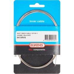 Elvedes gearskiftekabel rustfrit st�l 1,1 mm nippel 4x4