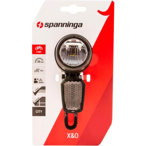 Spanninga forlygte X &amp; O 30 XE 6-36V e-cykel