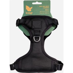 Kvisp Bike-and-Walk sikkerhedssele til hund strrelse M sort