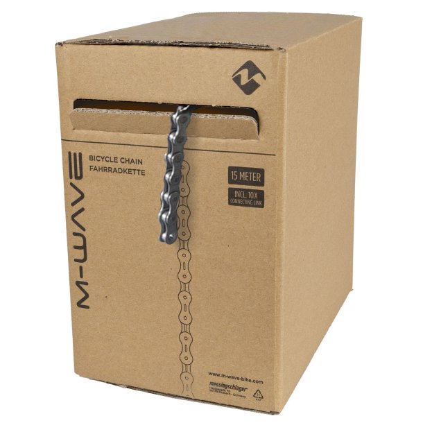 Kde M-Wave 1-6-7-8 gearskifter 1/2 - 3/32" - brun (rulle p 15 meter)