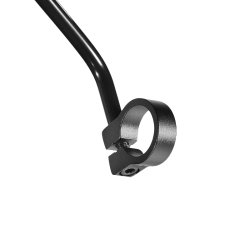 Spejl Ergotec M-55L lang arm 105mm st�l - sort sandbl�st