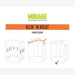 Mirage cykelkasse Klik 'n Krat 24L - sort/gr
