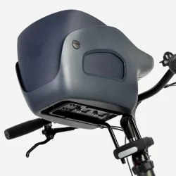 Kvisp hundekurv til cykel, med sele S - midnatsgr