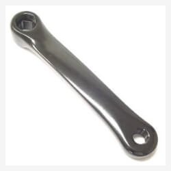 Dotek pedalarm venstre 170 mm alu sort