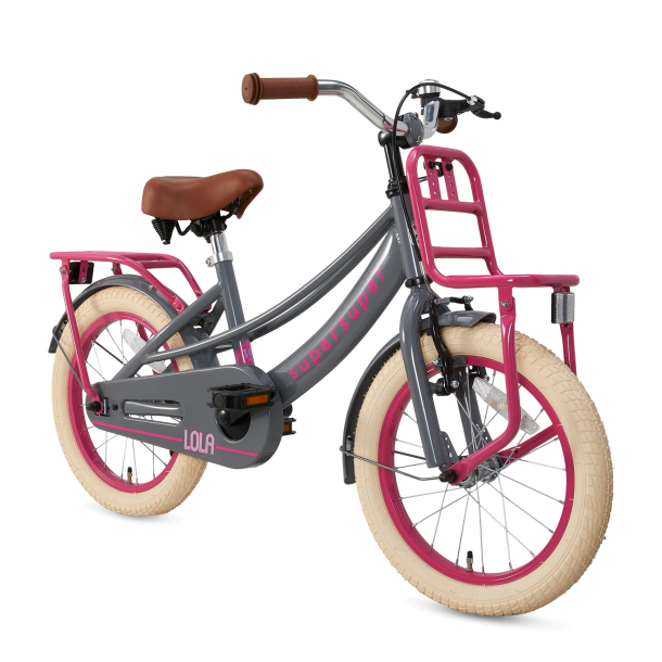 16 tommer pigecykel Lola Super Super gr pink