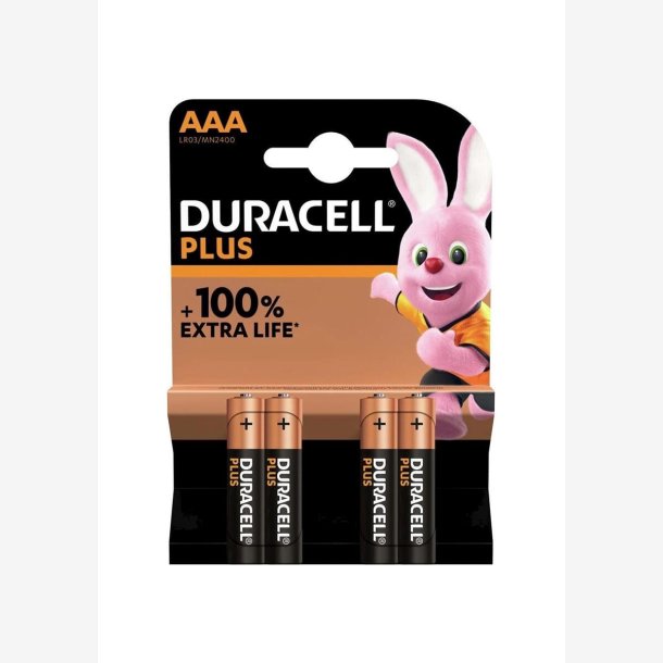 Duracell batteri plus 100% ekstra liv MN1500/LR6/AA BP4