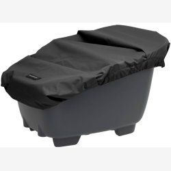 Tilbehrspakke til New Looxs Clipper cykelkurv, med bundplade og vandtt betrk - sort