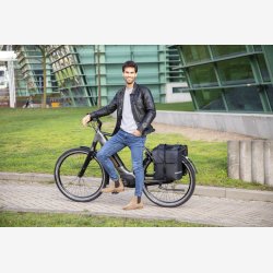 Dobbelt cykeltaske New Looxs Odense 39 liter 34 x 16 x 38 cm - sort