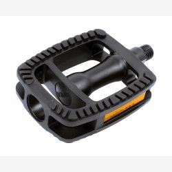 Union pedaler SP-812 aluminium mat sort med sort antiskrid indlg