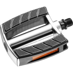 Union-pedaler SP-828 alu s�lv med sort gr� indl�g