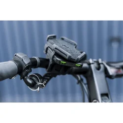 Celly telefoholder til cykel med powerbank - sort