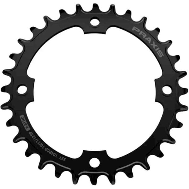 Praxis Tandhjul 1x E-Ring 104BCD M8 36t stl sort