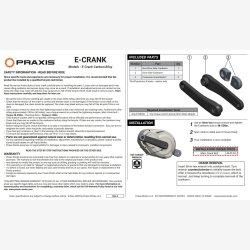 Praxis elcykel pedalarme s�t carbon Specialized isis/spline 165m