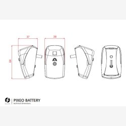 Spanninga baglygte Pixeo XB batteri