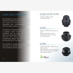 Post Moderne 1 1/8" headset styrfittings med styrls - sort