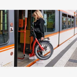 20" foldecykel med lav indstigning COAST Lowtide No. 01 3-gear, fodbremse - rd