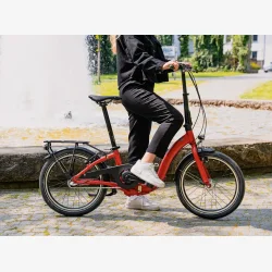 20" foldecykel med lav indstigning COAST Lowtide No. 01 3-gear, fodbremse - rd