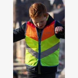 Wowow Rainbow reflekterende vest til b�rn - multicolor - XS