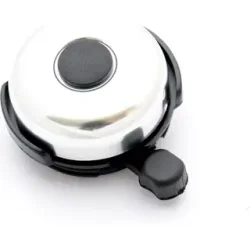 Simson Bell Hybrid Silver cykelklokke, sort-slv