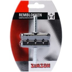 Simson bremseklods Cantilever 55mm (2 stk.)