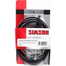 Simson gearkabel Nexus rustfrit stl sort