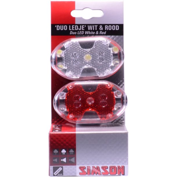 Simson lygtest 5 LED -batteri