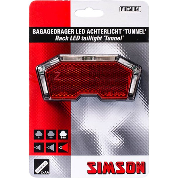 Simson baglystunnelbilbatteri 50/80mm