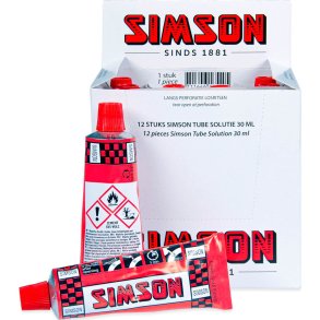 Simson kasse med Solution opl�sningsmiddel 30ml (12 stk.)