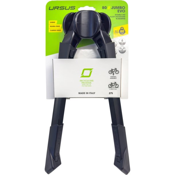 Ursus centerstand Jumbo evo krankbeskyttelse 275mm sort.