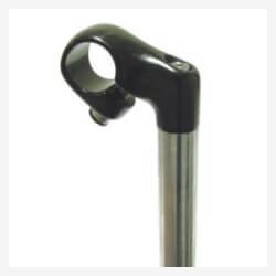 KALLOY styrstamme 21,1 mm krom/sort