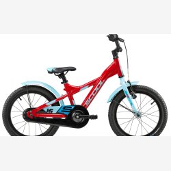 XXlite 16" aluminium brnecykel med fodbremse  - rd/bl