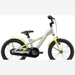 XXlite 16" aluminium brnecykel med fodbremse slvgr/lime