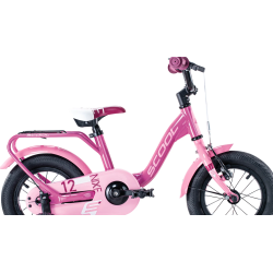 niXe 12" pigecykel - aluminiums ramme, fodbremse - lyserd