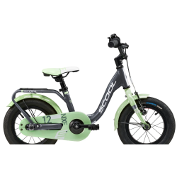 niXe 12" brnecykel - aluminiums ramme, fodbremse - gr/grn