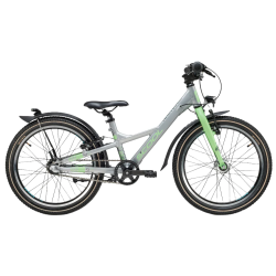 XXlite SL 20" letvgts alu cykel 3-gear - slv/pastelgrn