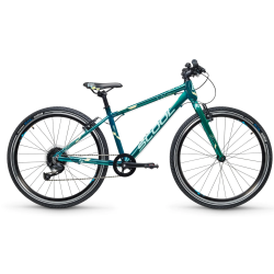 liXe 26" ultralet cykel 9-gear, ramme hjde 38 cm - mrkegrn