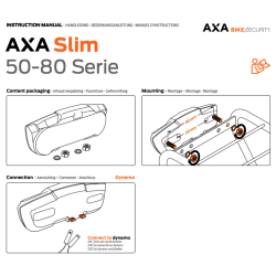 Axa baglygte Slim Steady dynamo 80mm