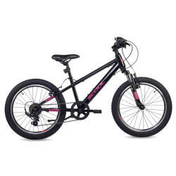 S'COOL Xroc 20" junior MTB cykel med 6 gear - sort