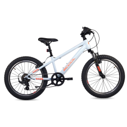 S'COOL Xroc 20" junior MTB cykel med 6 gear - lysegr