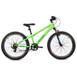 S'COOL Xroc 24" junior MTB cykel med 6 gear - neon gr�n