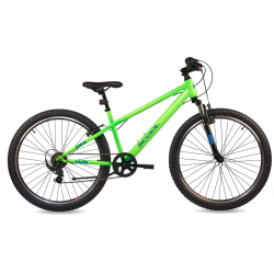 S'COOL Xroc 26" junior MTB cykel med 6 gear - neon gr�n