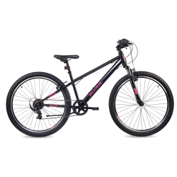 S'COOL Xroc 26" junior MTB cykel med 6 gear - sort