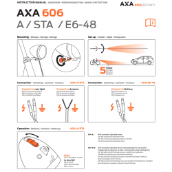Axa forlygte 606 15 Lux dynamo Steady Auto