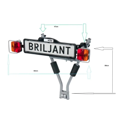 Pro-User cykelholder til bil til 2 cykler Brilliant