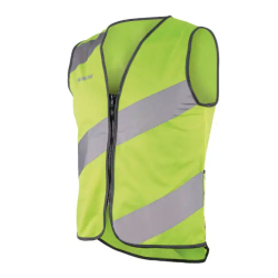 Wowow sikkerhedsvest med reflekser Roadie gul - XXXL