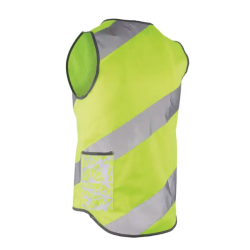 Wowow sikkerhedsvest med reflekser Roadie gul - M