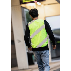 Wowow sikkerhedsvest med reflekser Roadie gul - M